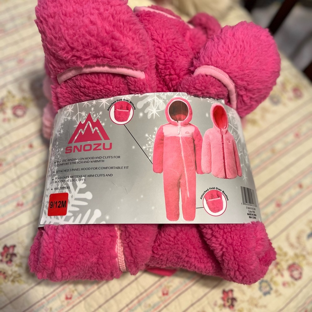 Snozu Infant Jacket and Snowsuit 9-12 Months